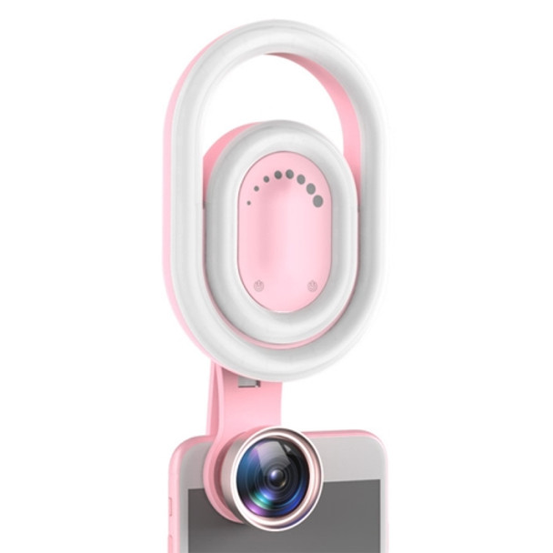 Mobile Phone Live Beauty HD Wide-angle Lens Fill Light(Pink)