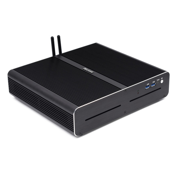 HYSTOU F8 Windows System Mini PC, Intel Core i7-7920HQ 4 Core 8 Threads up to 3.10GHz, Support M.2, WiFi, 16GB RAM DDR4 + 512GB SSD