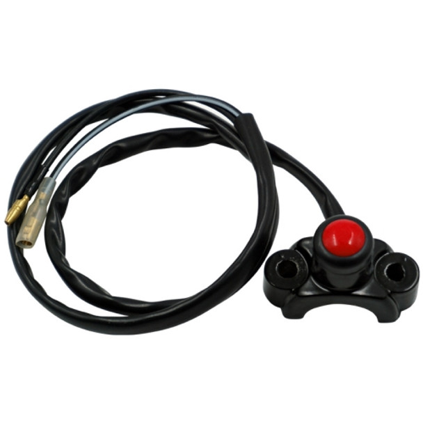 Motorcycle Modification Self-Locking Single Switch Headlight Fog Light Brake Light Emergency Light Switch(Red Button)