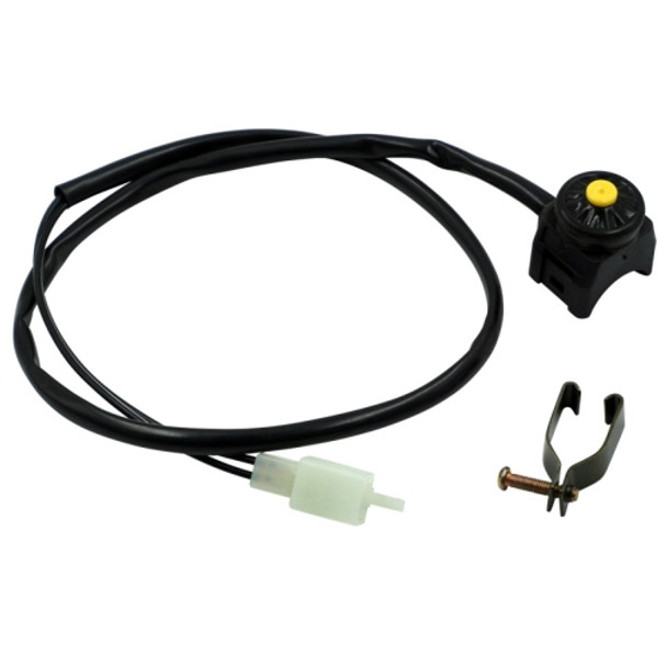 4 PCS Motorcycle Modification Accessories ATV Switch Headlight Control Power Failure Start Speaker Overtaking Light Switch(Yellow)