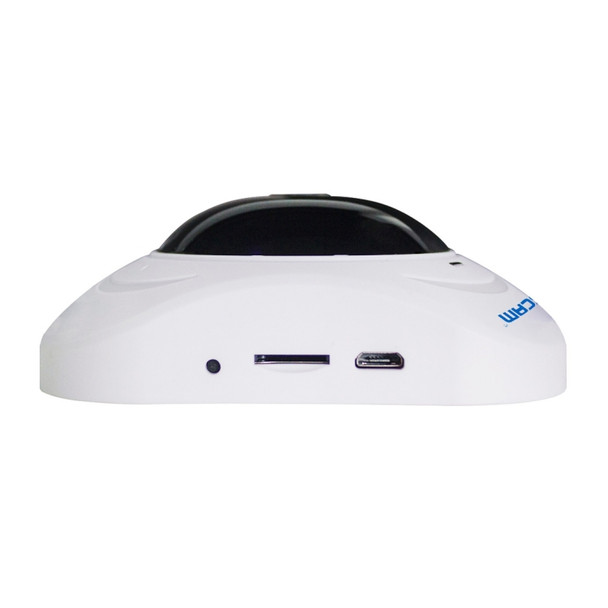 ESCAM Q8 960P 360 Degrees Fisheye Lens 1.3MP WiFi IP Camera, Support Motion Detection / Night Vision, IR Distance: 5-10m, AU Plug(White)