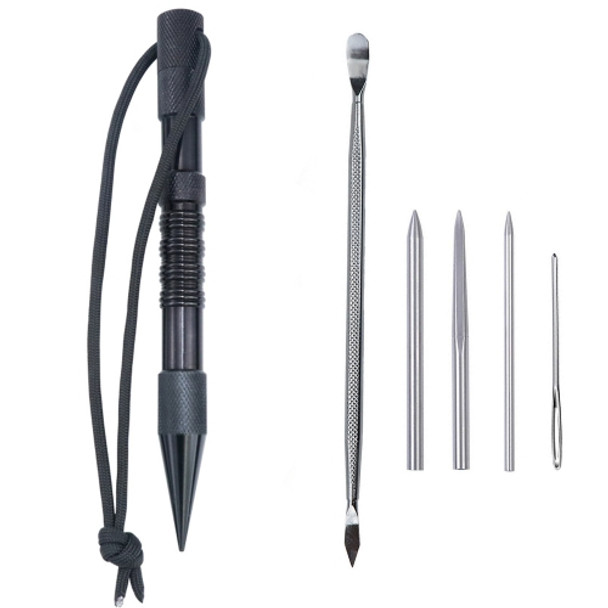 Umbrella Rope Needle Marlin Spike Bracelet DIY Weaving Tool, Specification: 6 PCS / Set Black