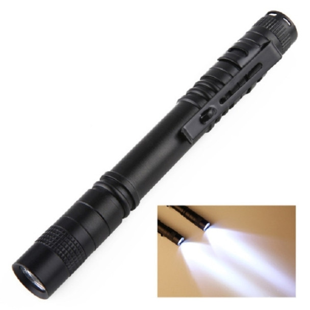 Mini LED Pen-shaped Strong Flashlight Pen Clip Torch, Size:13.3cm