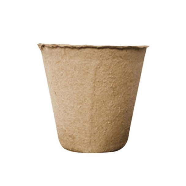 50 PCS Environmentally Friendly Practical Recyclable Paper Nursery Cups Straight Pulp Molded Flower Pots(Succulent Flower Pot)