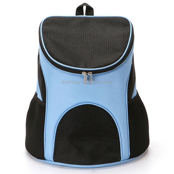 Portable Folding Nylon Breathable Pet Carrier Backpack, Size: 45 x 36 x 31cm(Blue)