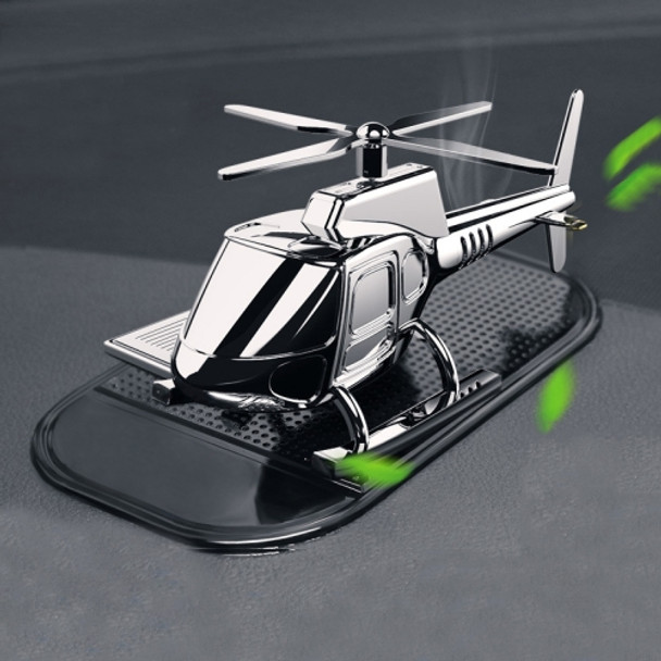 In-Car Odor-Removing Decorations Car-Mounted Helicopter-Shaped Aromatherapy Decoration Products Specification： Silver/10 Aromatherapy Core