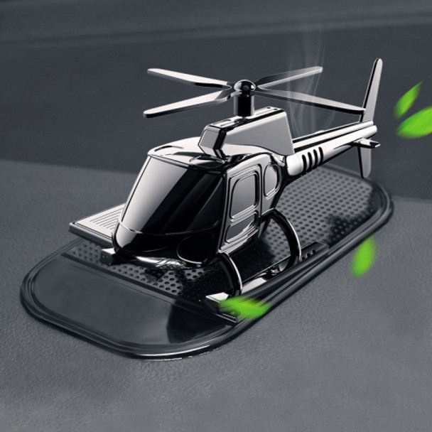 In-Car Odor-Removing Decorations Car-Mounted Helicopter-Shaped Aromatherapy Decoration Products Specification： Black/5 Aromatherapy Core