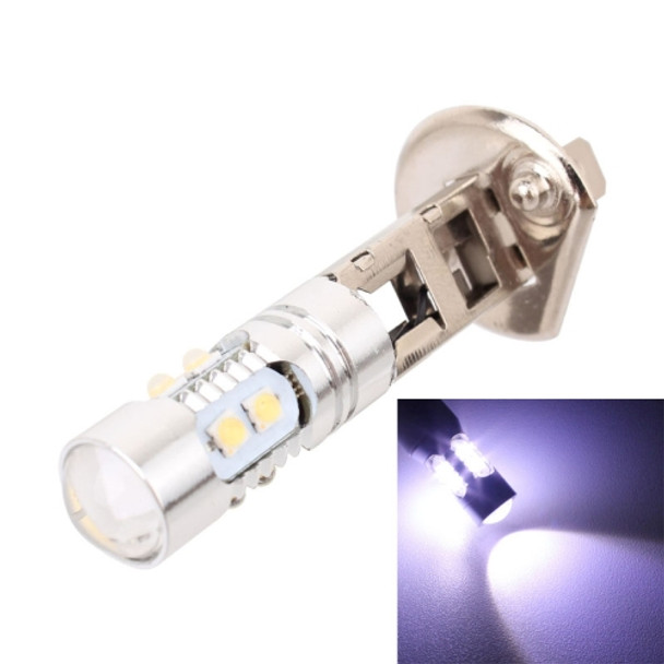 H1 50W 600LM 5500K  White Light 10 SMD-2828-LEDs Car Foglight, Constant Current, DC12-24V(White Light)