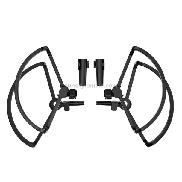 Sunnylife 4 PCS Anti-collision Protectors Guard Bumpers with Heightened Landing Legs for DJI Mini 2 (Black)
