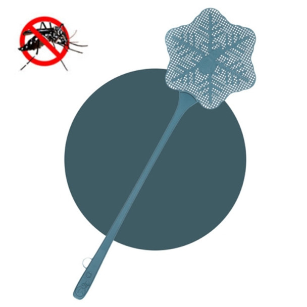 5 PCS Summer Plastic Fly Swatter Flycatcher, Style:Snowflake Pattern(Blue)