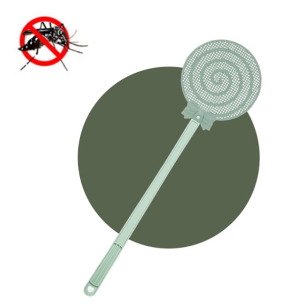 5 PCS Summer Plastic Fly Swatter Flycatcher, Style:Lollipop Pattern(Green)