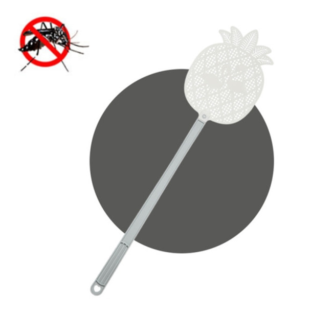 5 PCS Summer Plastic Fly Swatter Flycatcher, Style:Pineapple Pattern(Dark Light Gray)