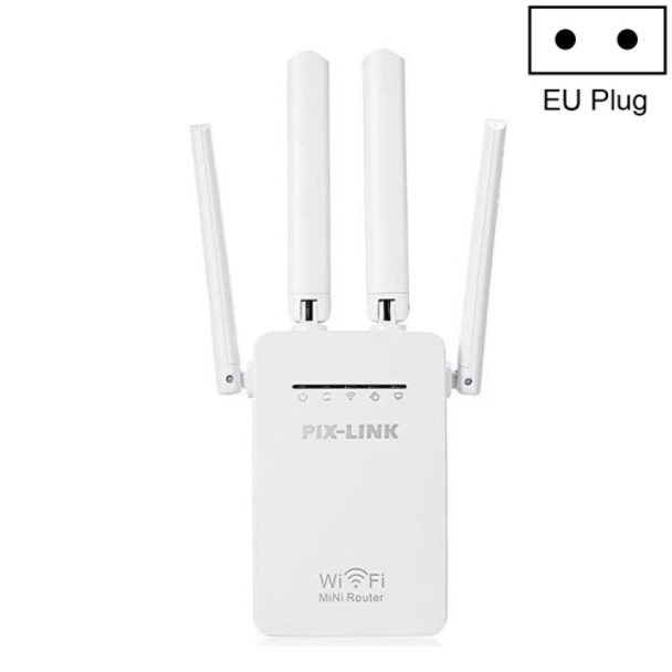 PIX-LINK LV-WR09 300Mbps WiFi Range Extender Repeater Mini Router(EU Plug)