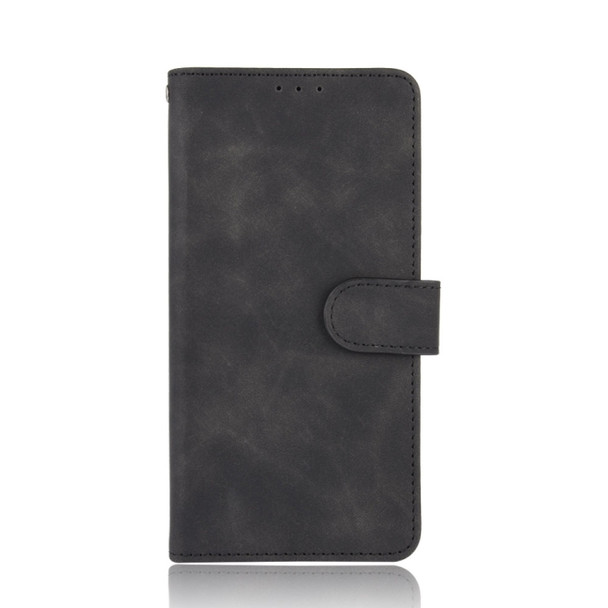 For Sony Xperia 1 III Solid Color Skin Feel Magnetic Buckle Horizontal Flip Calf Texture PU Leather Case with Holder & Card Slots & Wallet(Black)