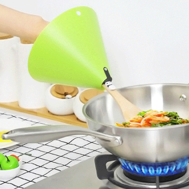 2 PCS Kitchen Tool Cooking Oil Splash And Scald Guard, Style:Wooden shovel version(Green)