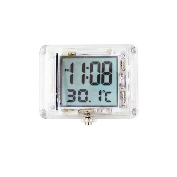 Night-Ray Square Waterproof Motorcycle Clock Thermometer Nightlight Electronic Watch