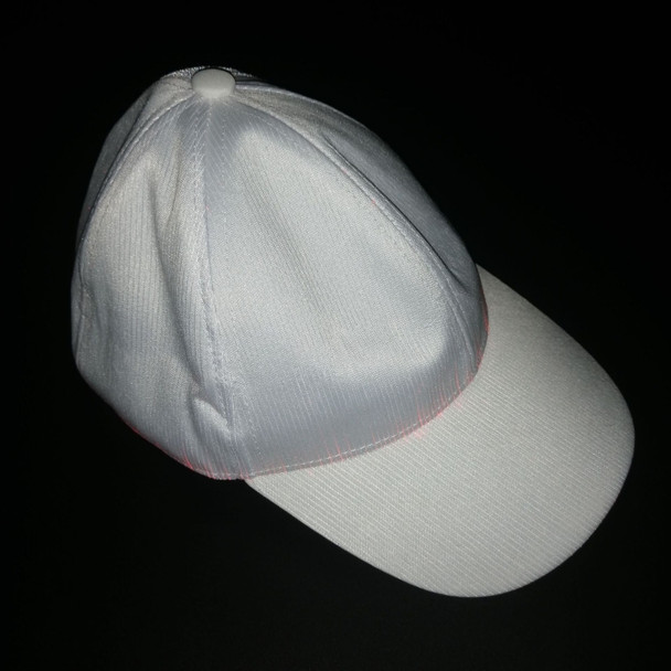 LED Fiber Optic Luminous Hat Couple Luminous Hat Outdoor Luminous Cap Performance Hat(White Colorful Light)