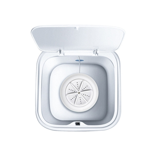 10L USB Ultra Shock Wave Turbo Small Portable Washing Machine, Product specifications: 220x220x280mm(Makaron White)