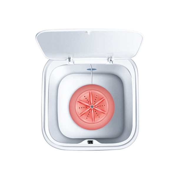 10L USB Ultra Shock Wave Turbo Small Portable Washing Machine, Product specifications: 220x220x280mm(Makaron Pink)