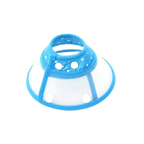 Elizabeth Pet Collar Headgear Ruff Funnel Cover Anti Bite Lick Safety Practical Neck Protective, Size: L, Suitable for Neck 26-30cm(Blue)