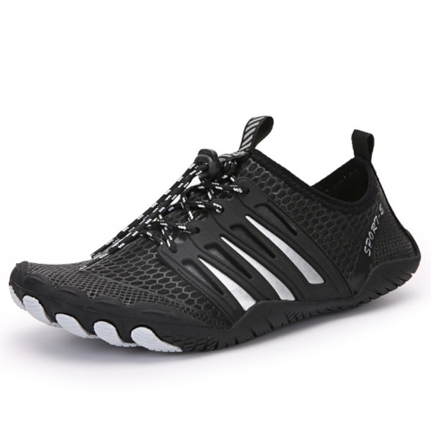 Outdoor Sports Hiking Shoes Antiskid Fishing Wading Shoes Lovers Beach Shoes, Size: 44(Black)