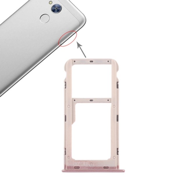 SIM Card Tray + SIM Card Tray / Micro SD Card Tray for Huawei Honor 6A (Pink)