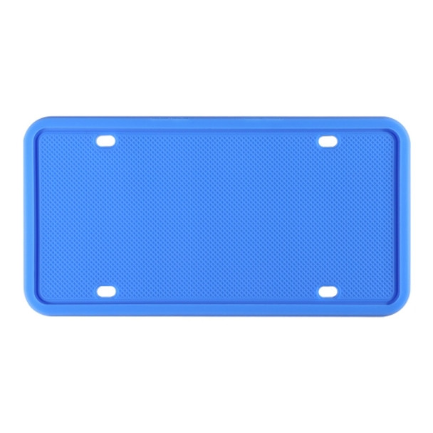 2 Sets Waterproof Rustproof Non-damaging Car Paint Silicone License Plate Frame, Specification: US Blue