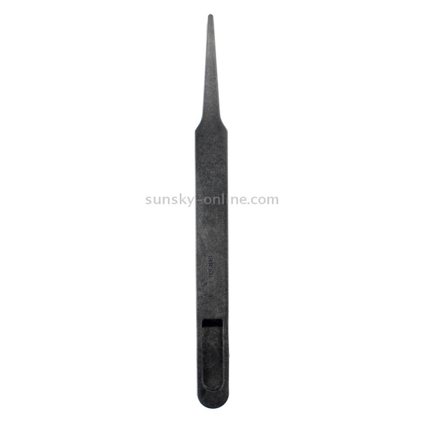 JF-S11 Anti-static Carbon Fiber Straight Tip Tweezers(Black)