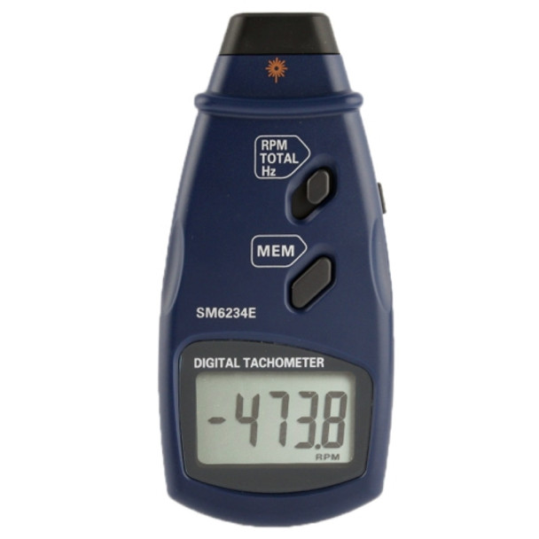 Digital Laser Photo Tachometer Non Contact RPM Tach (SM6234E)