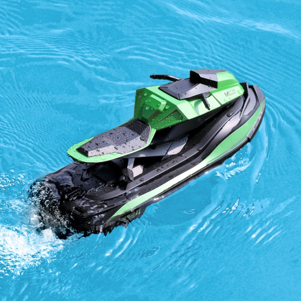 JJR/C S9 2.4G Remote Control Boat Double Motor Motorboat (Green)