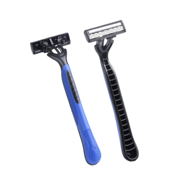 4 PCS Ladies Shaving Knife Manual Whole Body Hair Removal Rake-Shaped Razor(Blue)