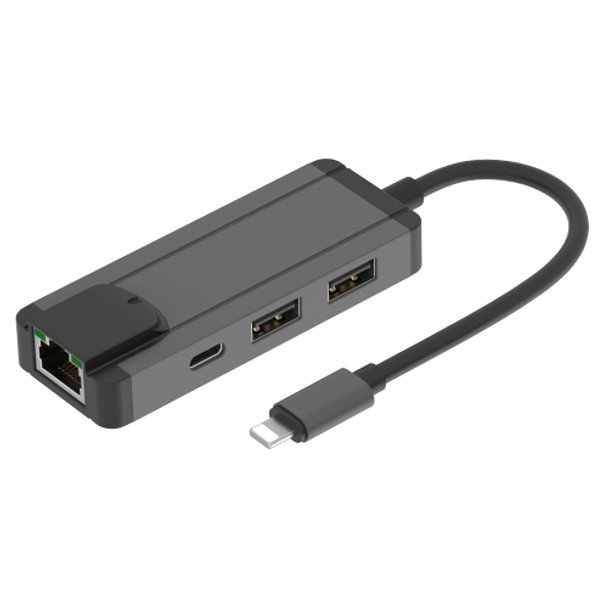 Onten 75002 8PIN to RJ45 Hub USB 2.0 Adapter (Dark Green)