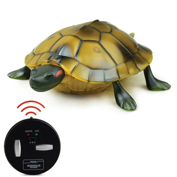 9993 Infrared Sensor Remote Control Simulated Tortoise Creative Children Electric Tricky Toy Model (Yellow)
