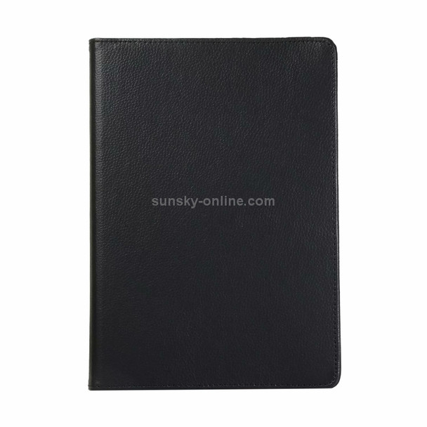 For iPad 10.2 / Air 2019 10.5 Litchi Texture Horizontal Flip 360 Degrees Rotation Leather Case(Black)