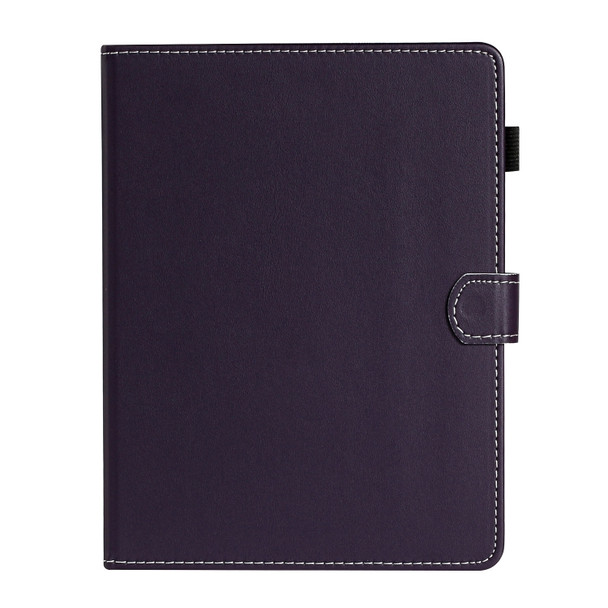 For 10 inch Universal Solid Color Horizontal Flip Leather Case with Card Slots & Holder & Pen Slot(Purple)