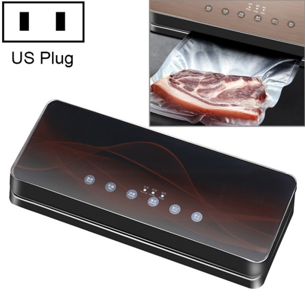 Automatic Vacuum Sealer Household Food Preservation Packaging Machine, Plug Specification:US Plug(Black Red)