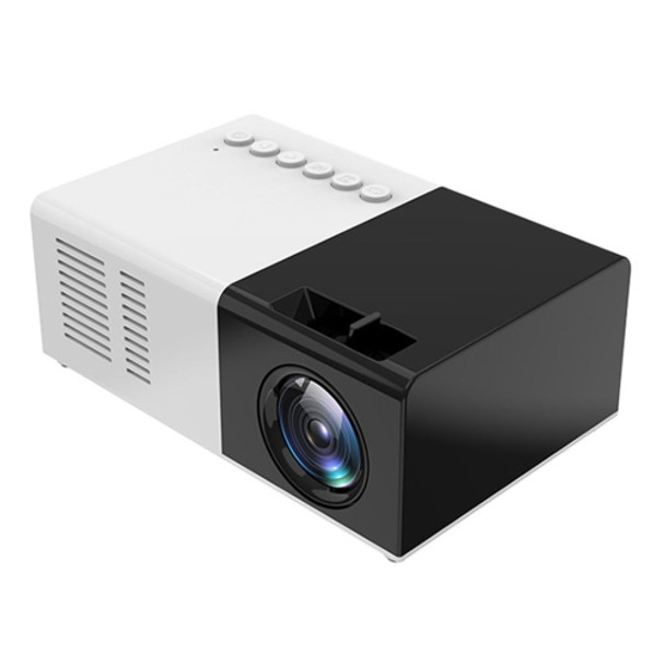 J9 1920x1080P 15 ANSI Portable Home Theater Mini LED HD Digital Projector, Basic Version, EU Plug(Black White)