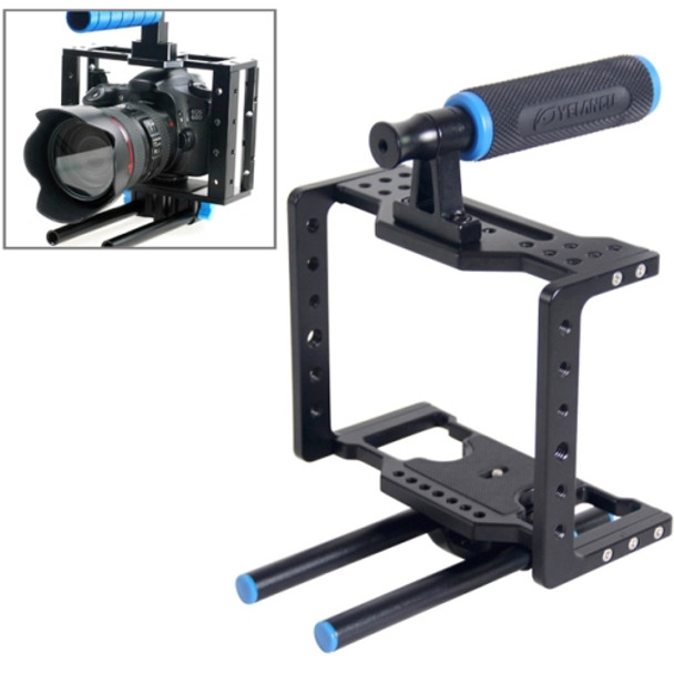 YELANGU YLG0108D Protective Cage Handle Stabilizer Top Set for DSLR Camera