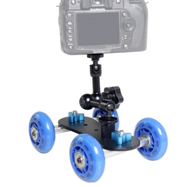 YELANGU YLG0105B Mini Scaled Camera Dolly Track Car for Canon / Nikon Cameras / DSLR Camera