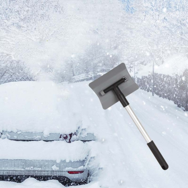 2 PCS Car Snow Shovel Retractable Car Snow Removal Shovel Snow Frosting Tool(Gray)