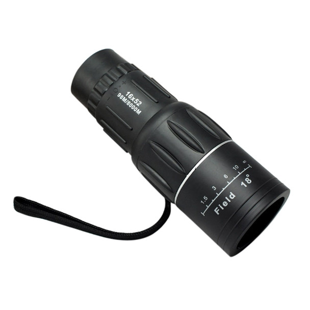 16x52 Portable Professional High Times High Definition Dual Focus Zoom Monocular Telescope