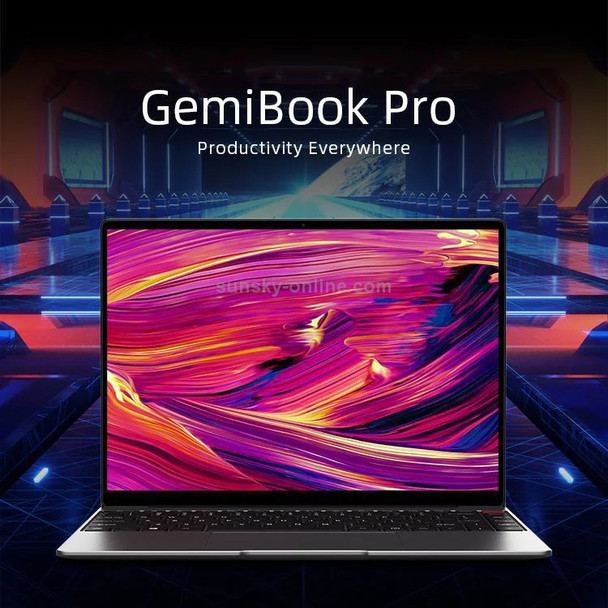 CHUWI GemiBook Pro, 14 inch, 8GB+256GB, Windows 10 Home, Intel Gemini Lake J4125 Quad Core 2.0GHz, Support WiFi 6 / Bluetooth / TF Card Extension (Dark Gray)