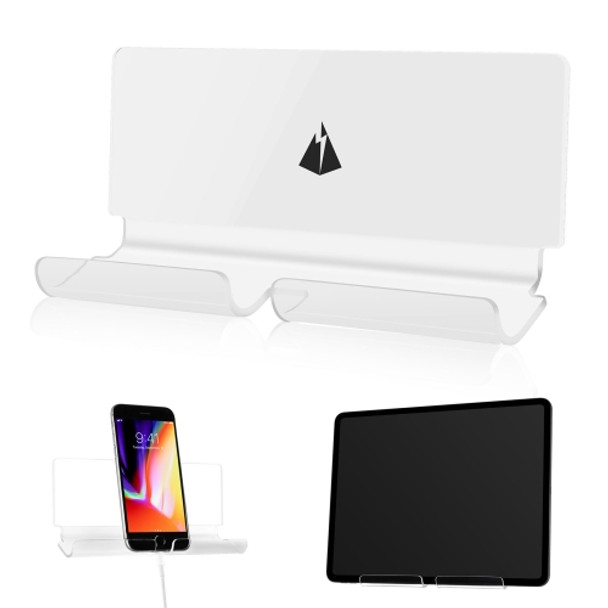 Charging Holder Wall Bracket with 3M Sticker for Mobile Phone & Tablet PC (Transparent)