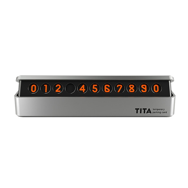 Original Xiaomi TITA Car Temporary Parking Number Plate Parking Card (Silver)