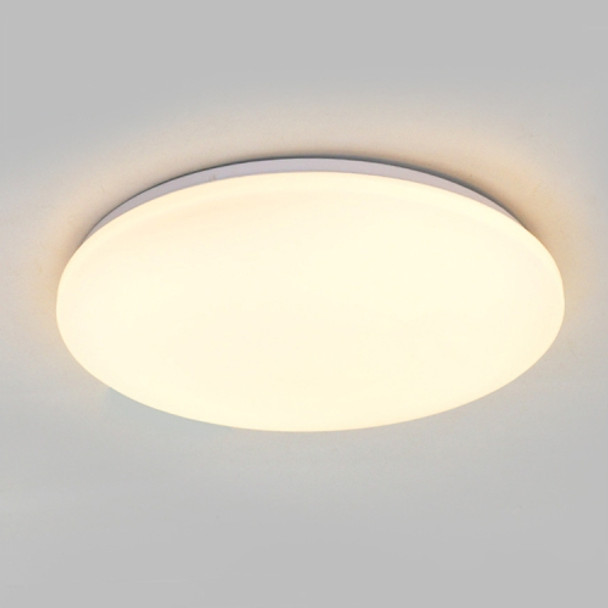 QSXDD-TJ Waterproof Ceiling Light LED Bathroom Moisture-Proof Dust-Proof Circular Ceiling Lamp, Power source: 24W 400mm(Warm White)