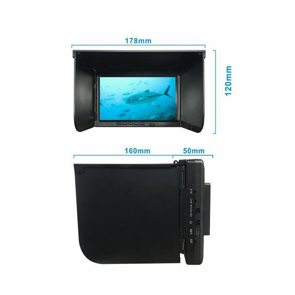 X11 7 inch Night Vision Color Underwater Visual Fish Anchor Fishfinder Fishing Camera