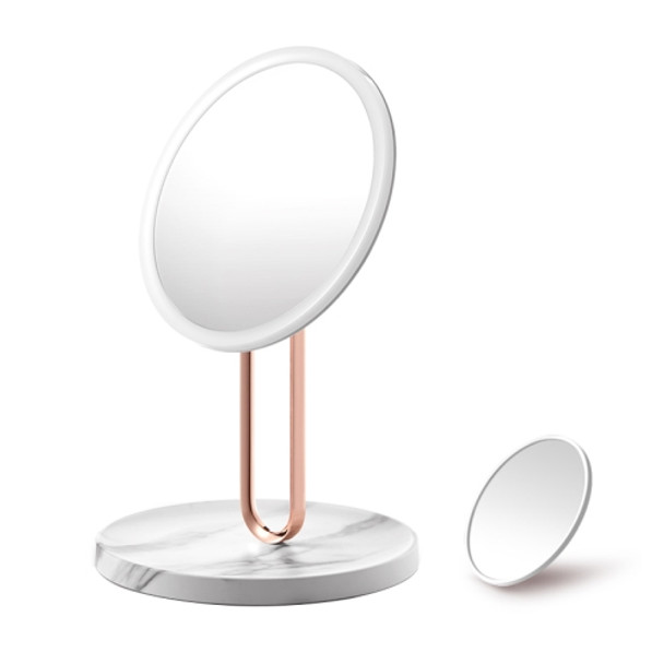 Original Xiaomi Youpin RM273-DL Rotatable Adjustable Ballet Mirror with 7x Magnifying Glass (Marble White)