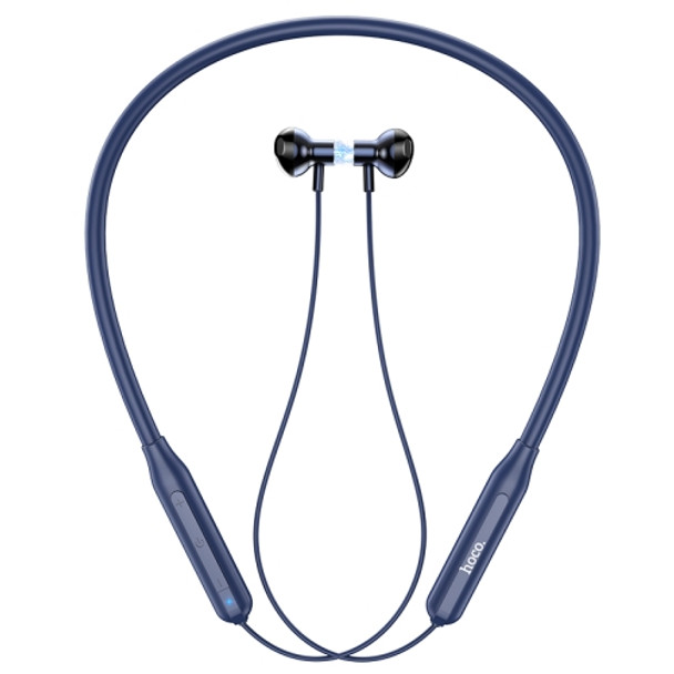 hoco ES58 Bluetooth 5.0 Neck-mounted Magnetic Sport Bluetooth Earphone(Blue)