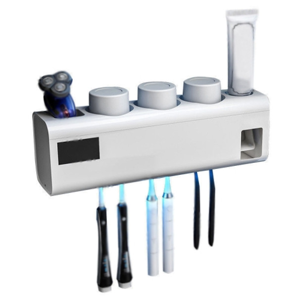 Intelligent Toothbrush Sterilizer Electric Sterilization Wall-Mounted Toothbrush Storage Rack(UV Toothbrush Holder)