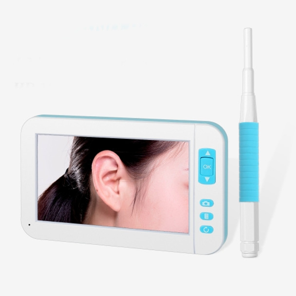 P20 4.3 Inch Screen Display HD1080P Visual Earspoon Endoscope with 6 LEDs, Diameter:5.5mm